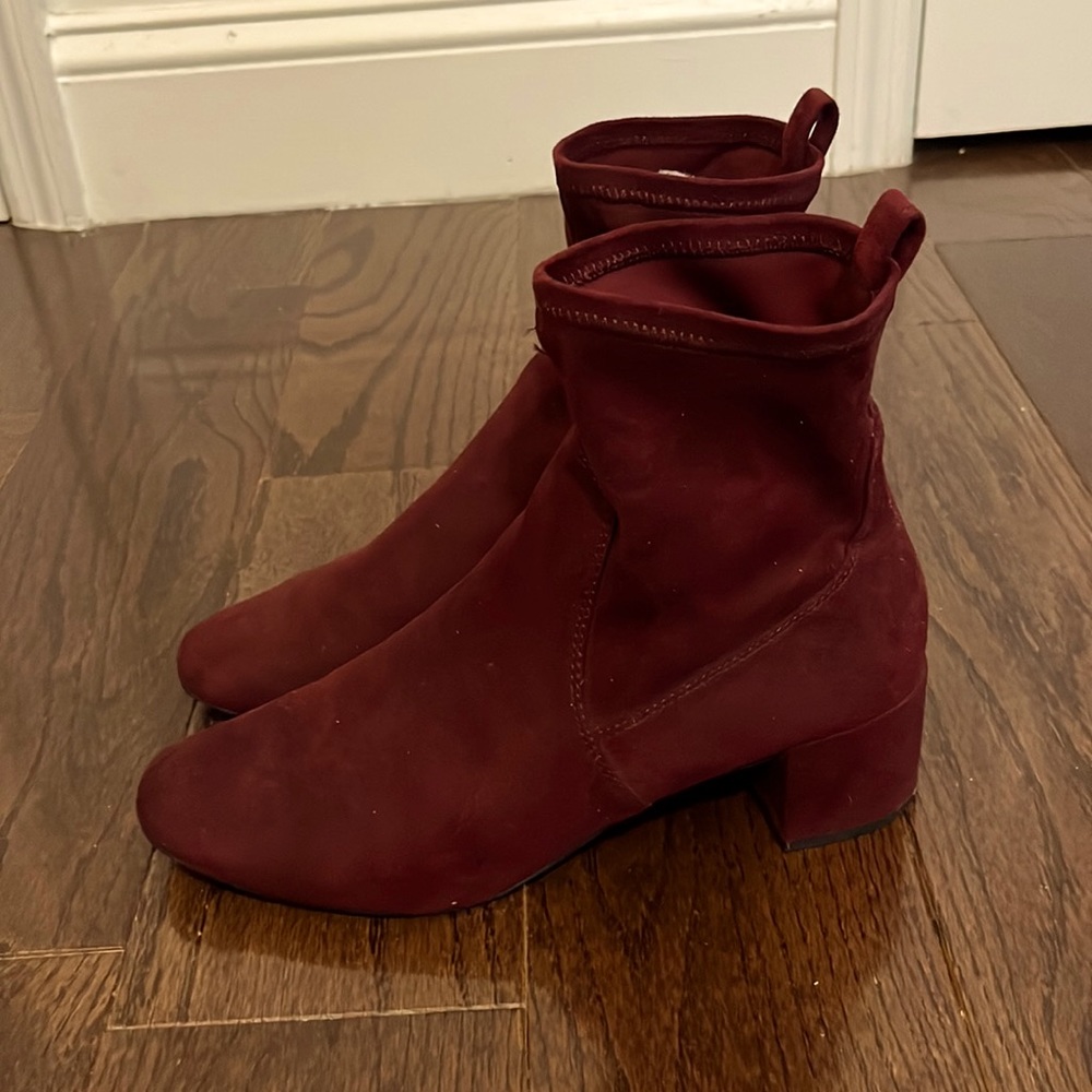 Burgundy Ankle Boots